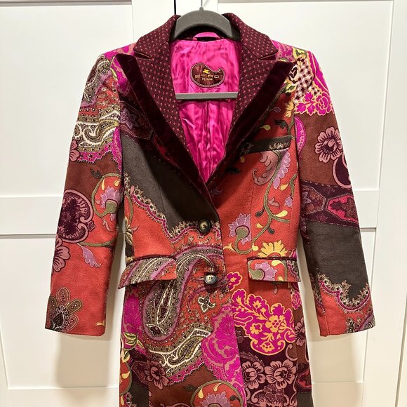 Etro Paisley Pattern Over Coat - Picture 1 of 6